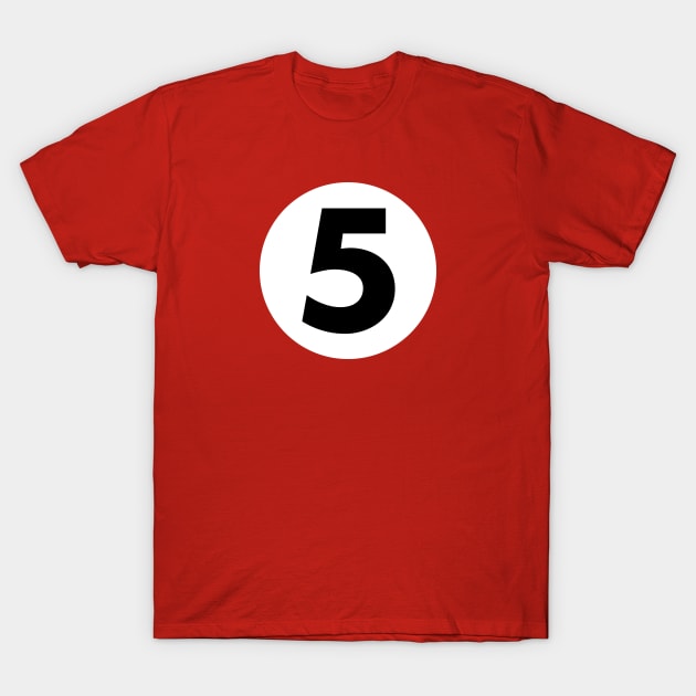 Billiard, Five Ball T-Shirt by Heyday Threads